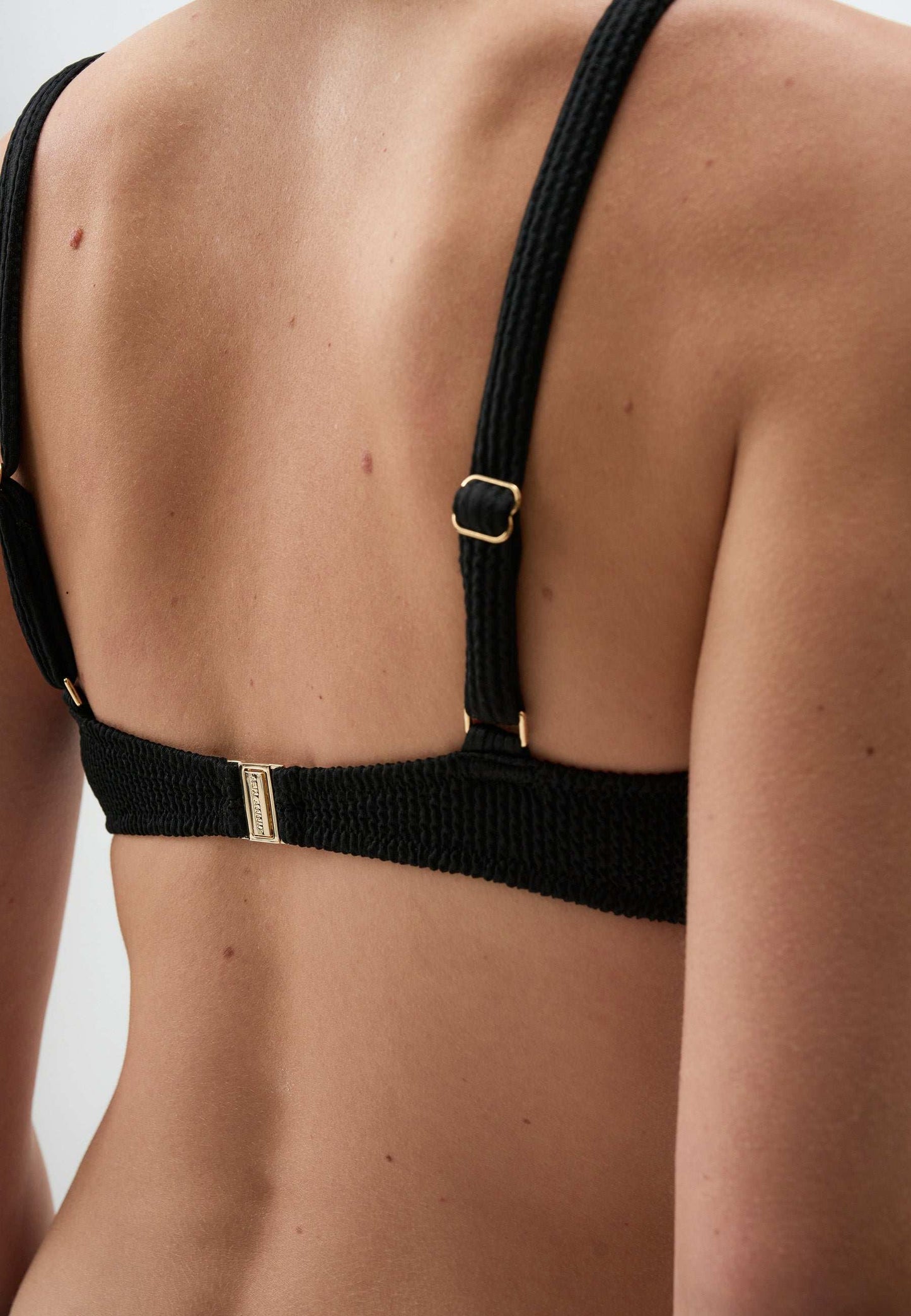 Textured Bikini Top with Adjustable Straps