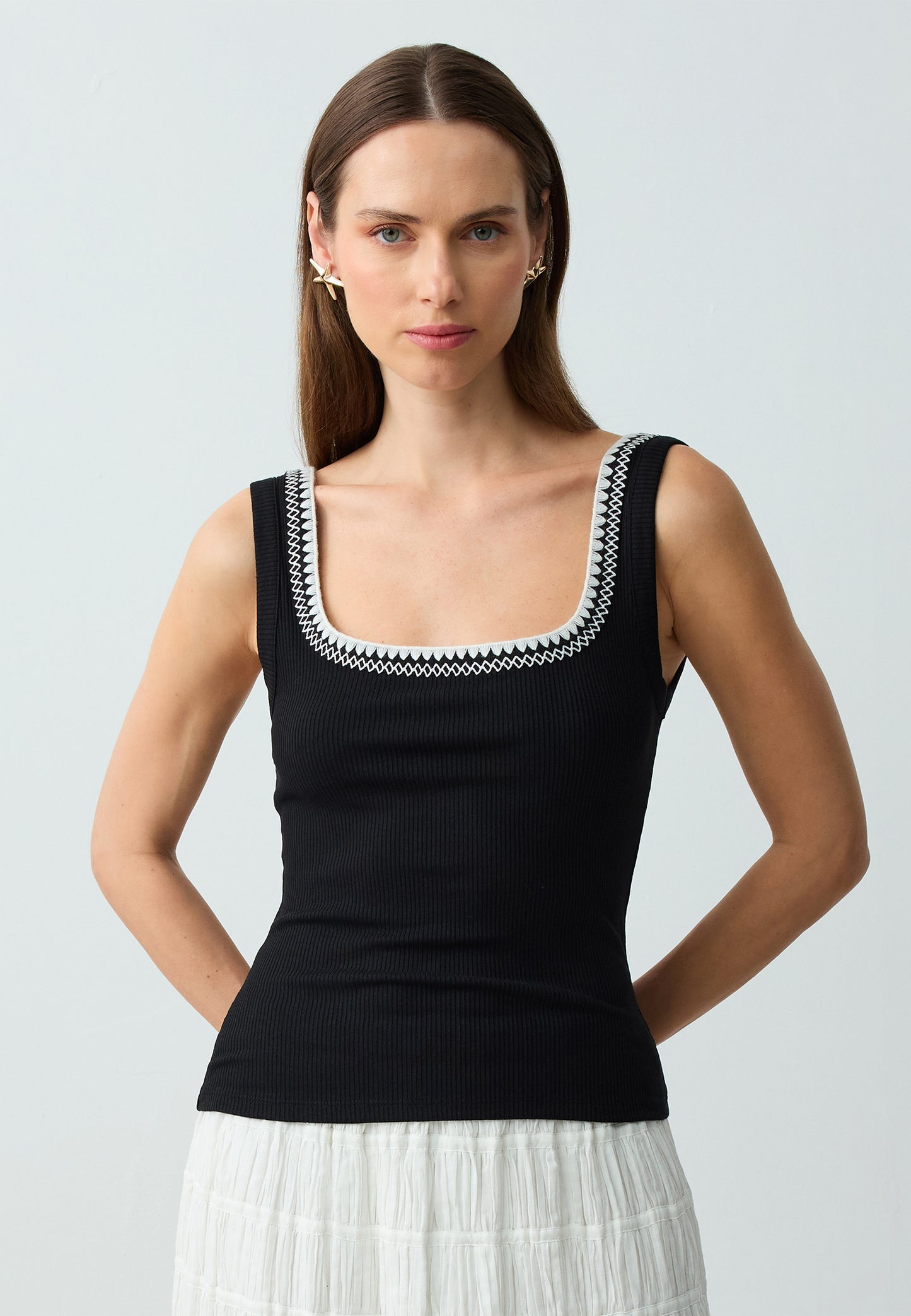 Knitted Black Blouse