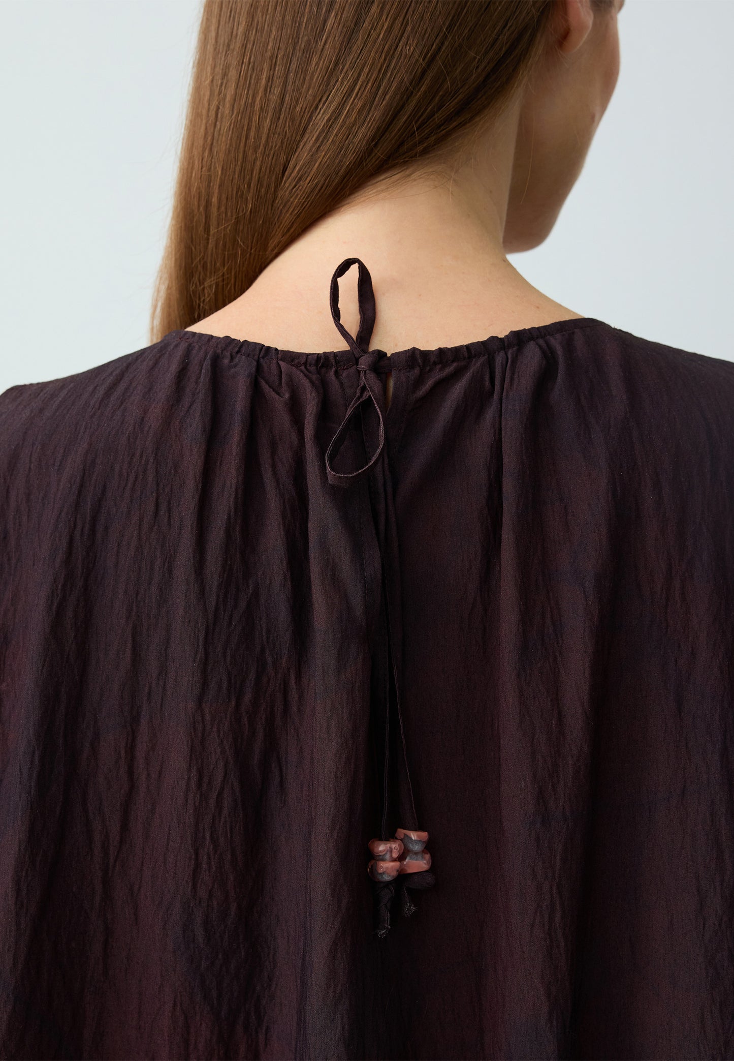 Woven Burgundy Dress