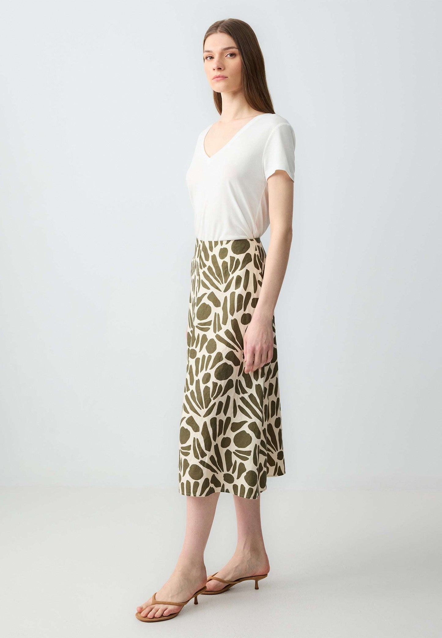Woven Green Skirt