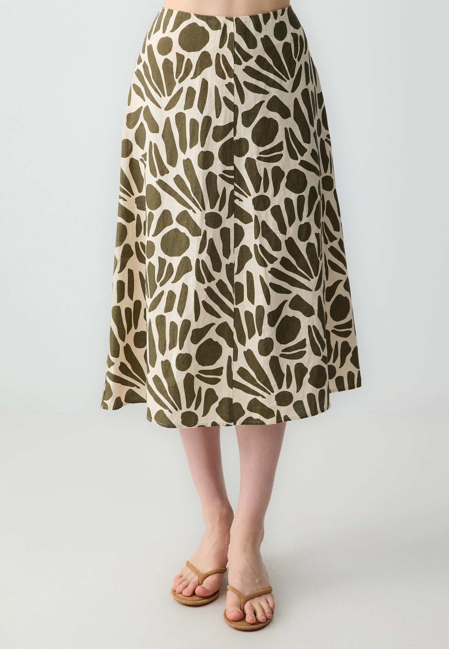 Woven Green Skirt
