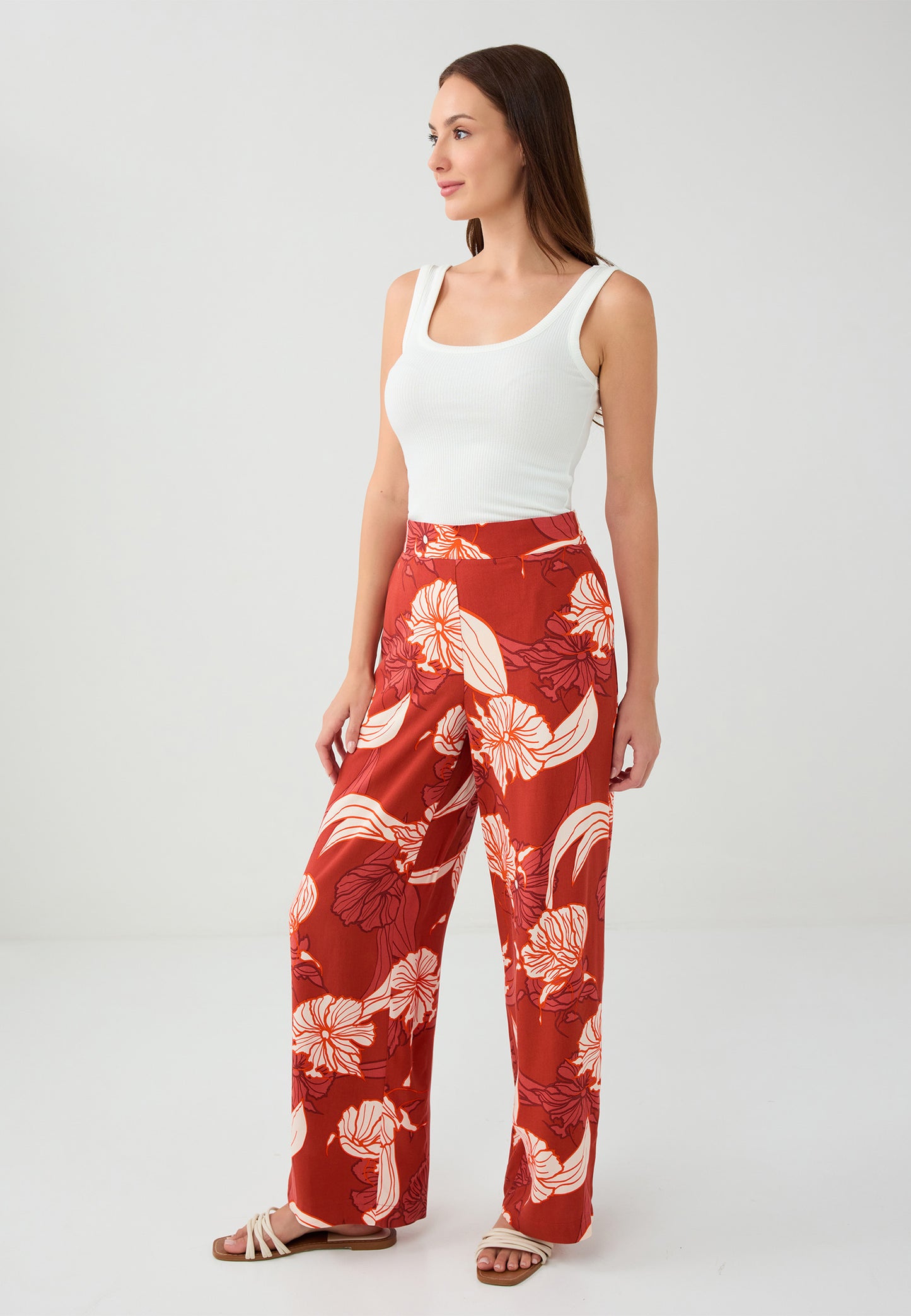 Woven Burgundy Trousers