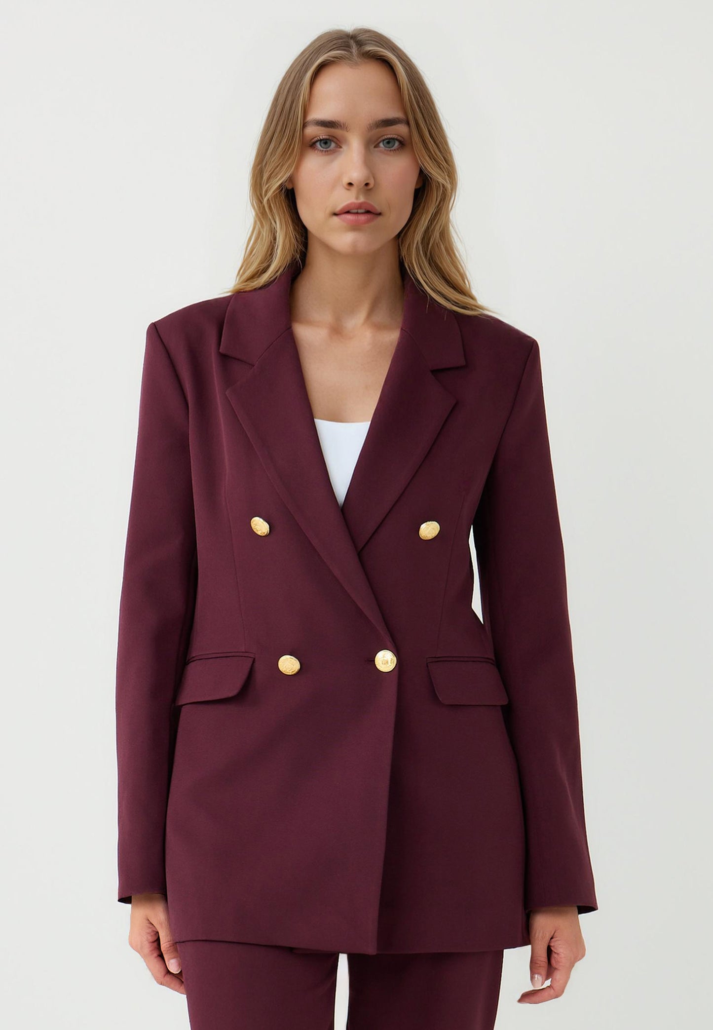 Woven Burgundy Jacket