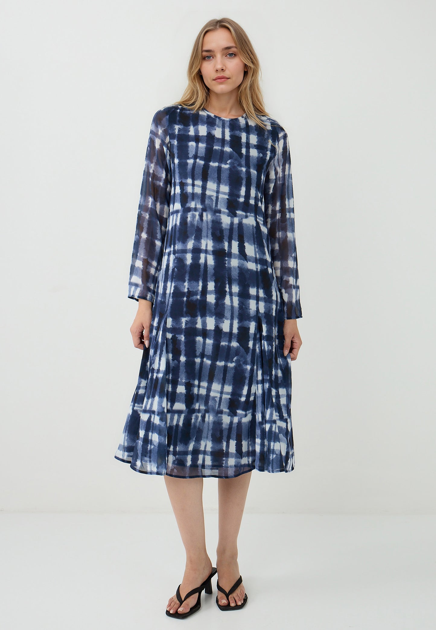 Knitted Dark Blue Dress