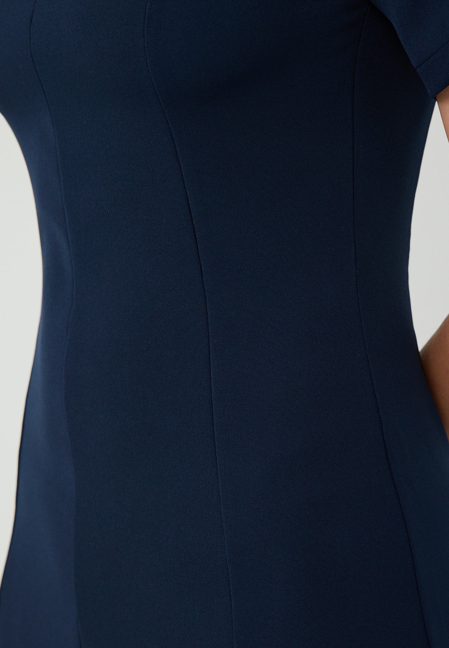Knitted Dark Blue Dress