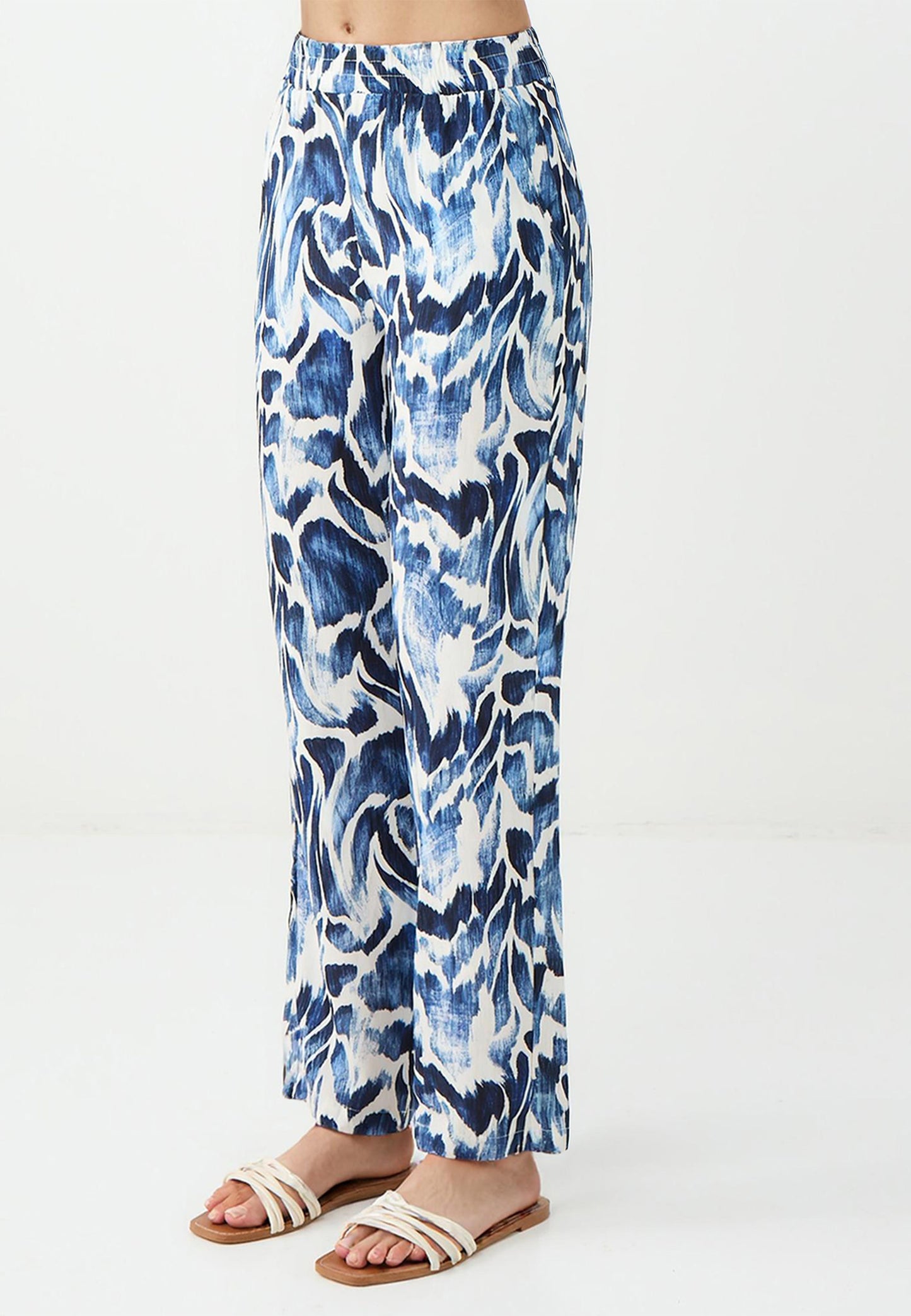 Dark Blue Woven Trousers