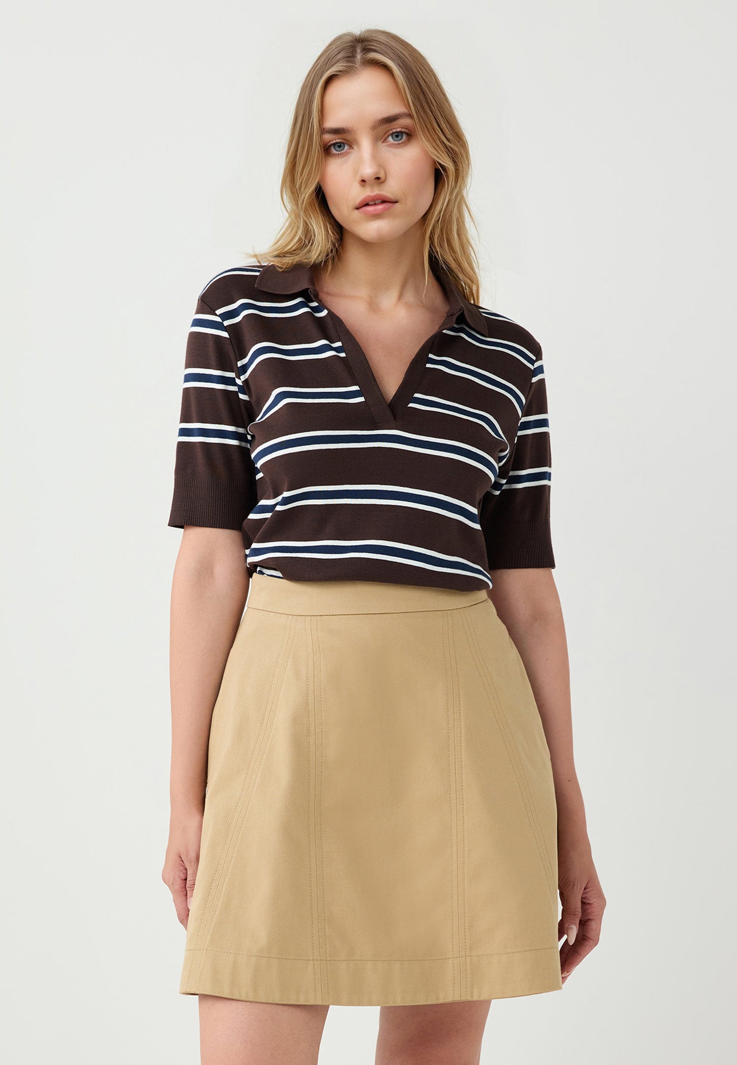 Knitted Biiter Brown T-shirt