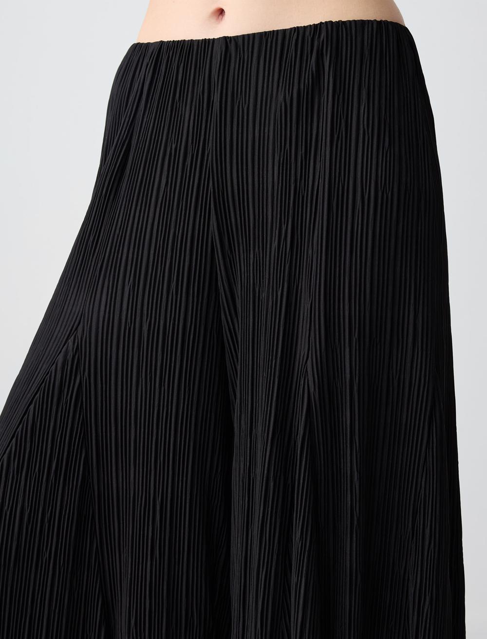 Wide Leg High Waist Relaxed Fit Knitted Pants