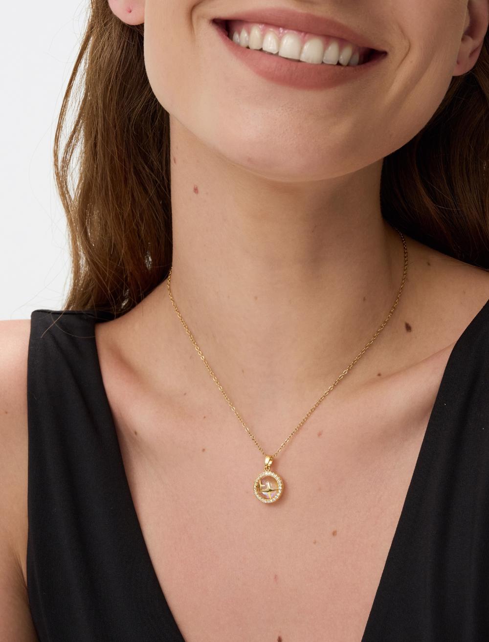 Star Figure Stone Necklace