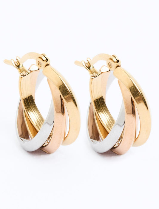 Color Detailed Hoop Earrings