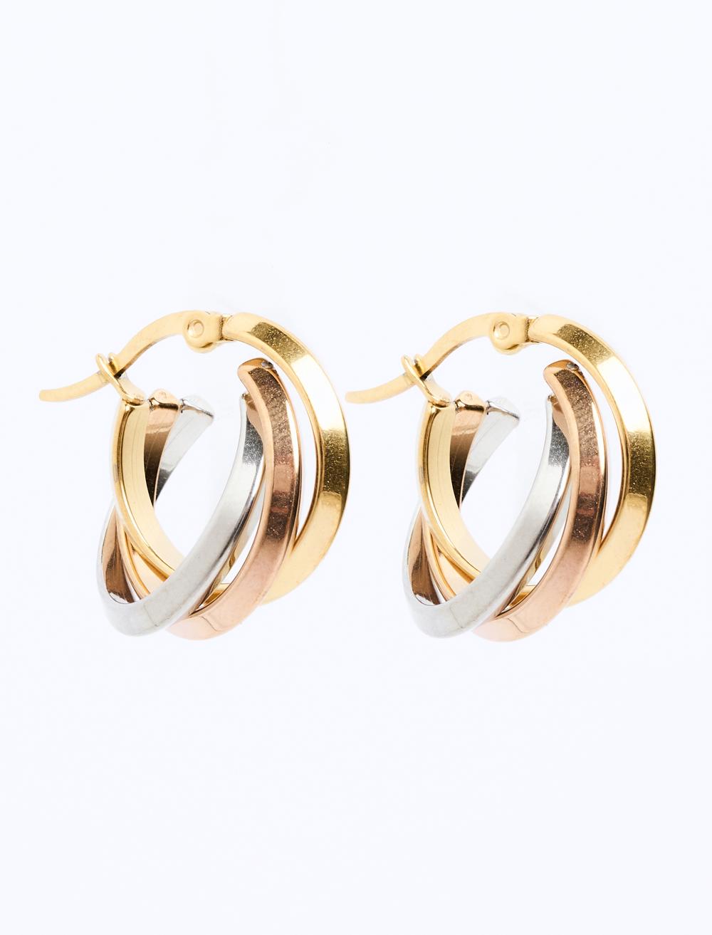 Colorful hoop earrings