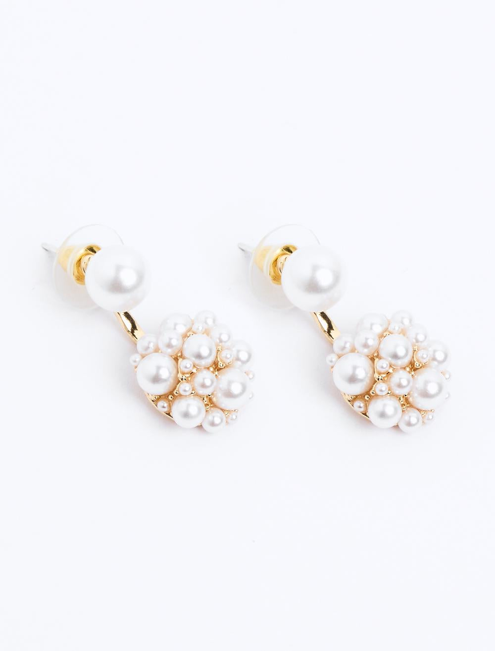 Pearl Detailed Dangling Earrings