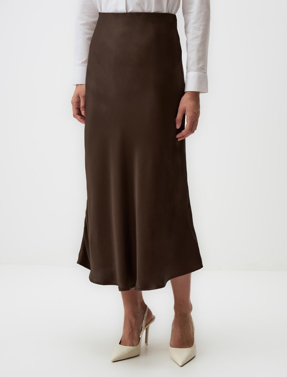 Regular Waist Slim Fit Long Skirt