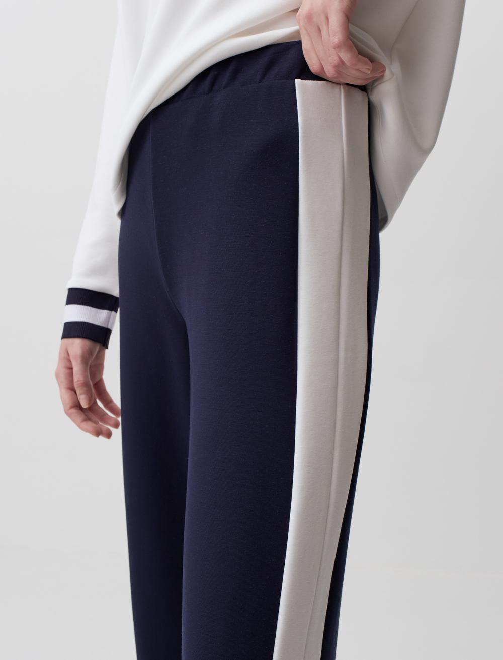 High Waist Wide Leg Striped Pants