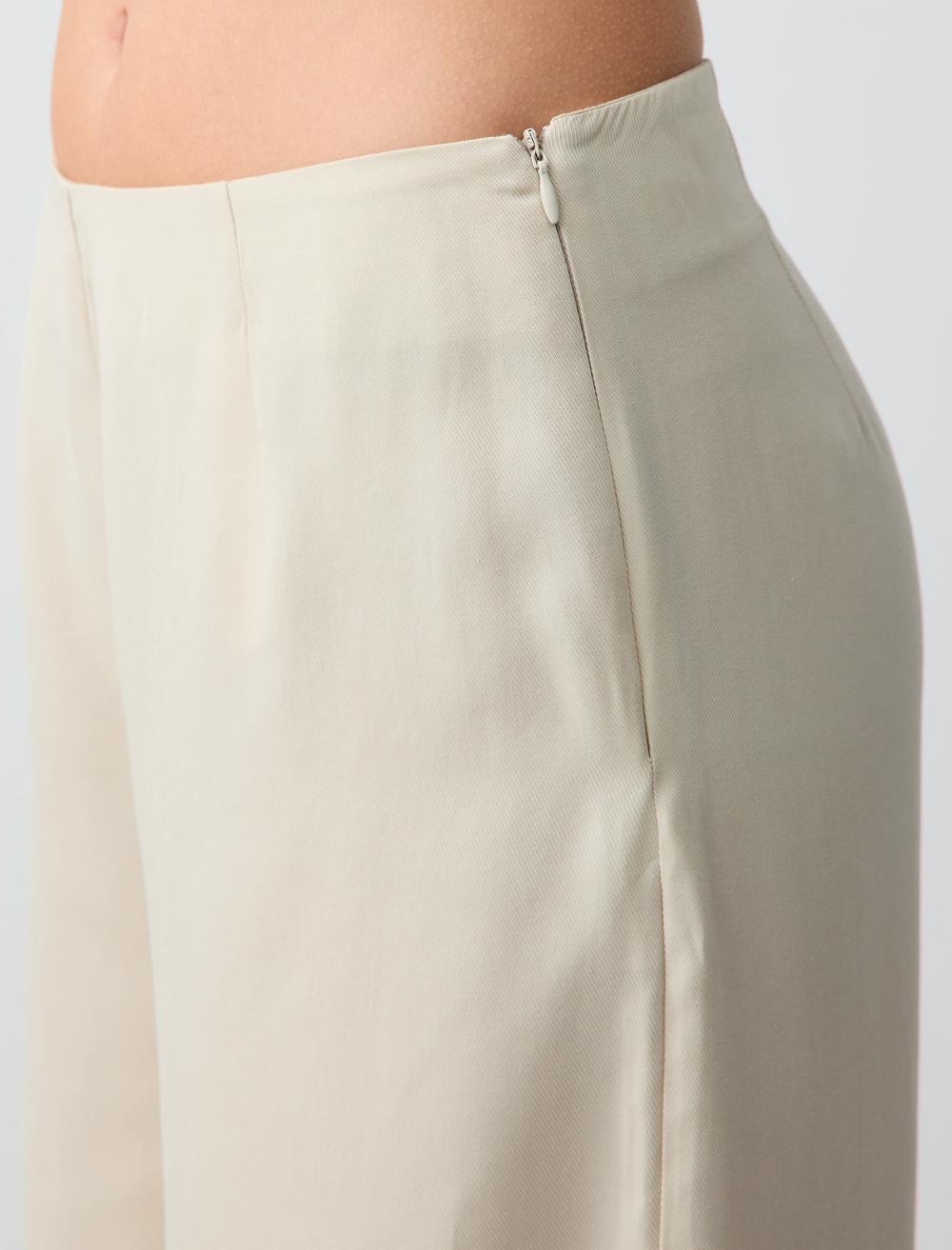 Loose fit Woven Stone Coloured Trousers