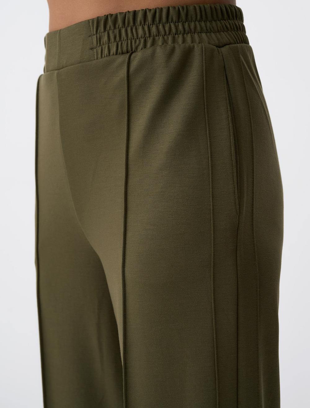High Waist Wide Leg Slit Comfortable Pants