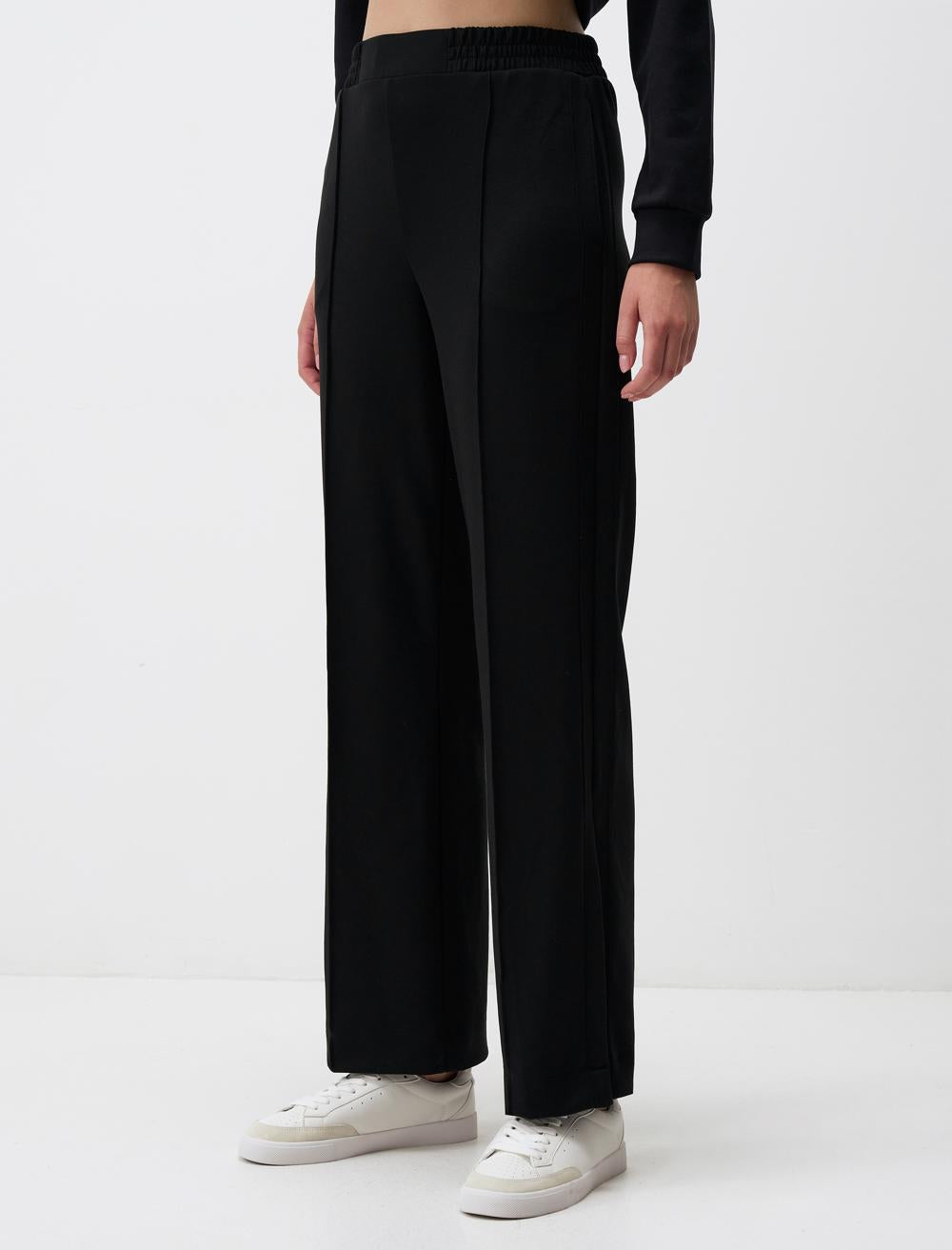 High Waist Wide Leg Slit Comfortable Pants