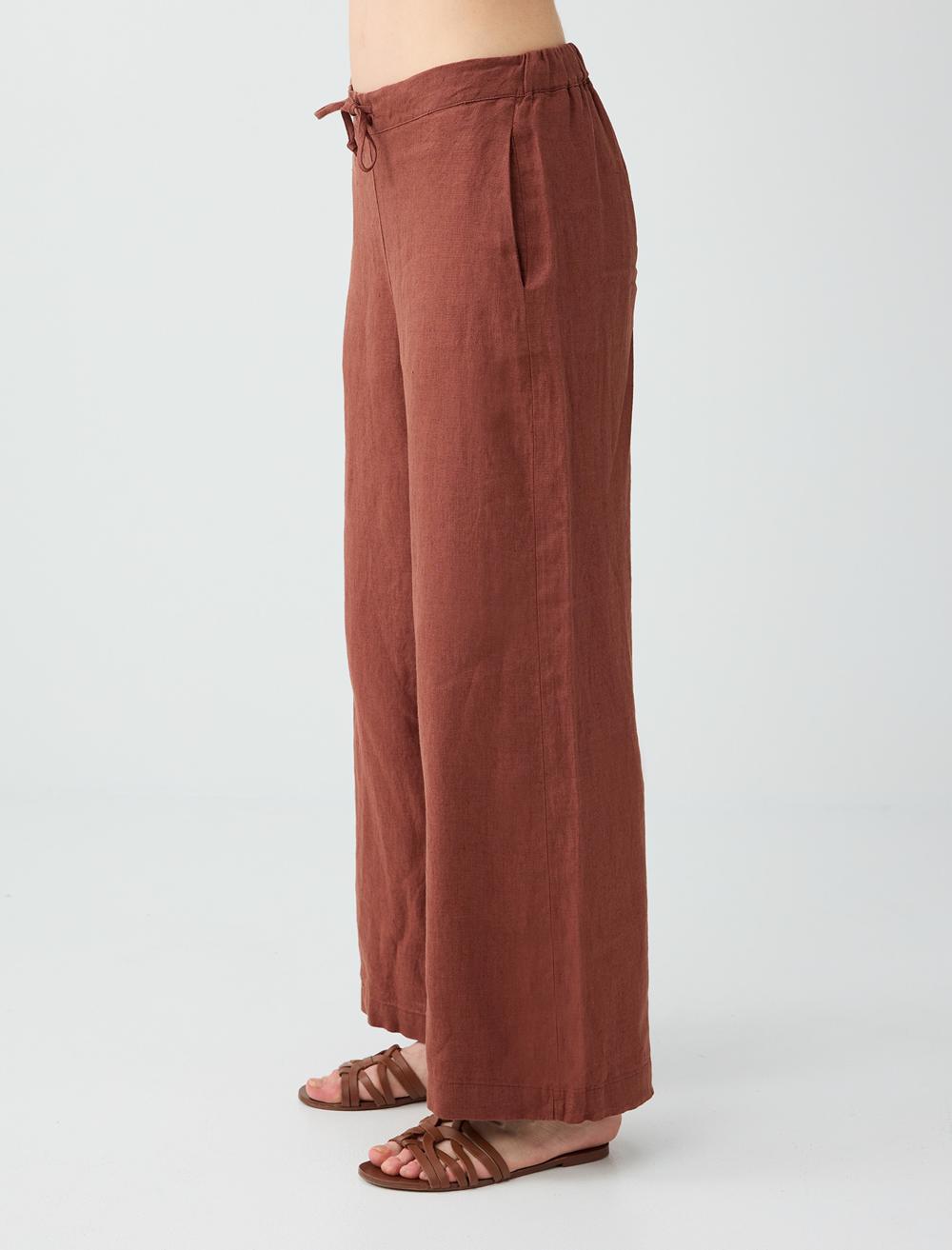 Loose Fit Trousers - Tile Red - 6SW186635796