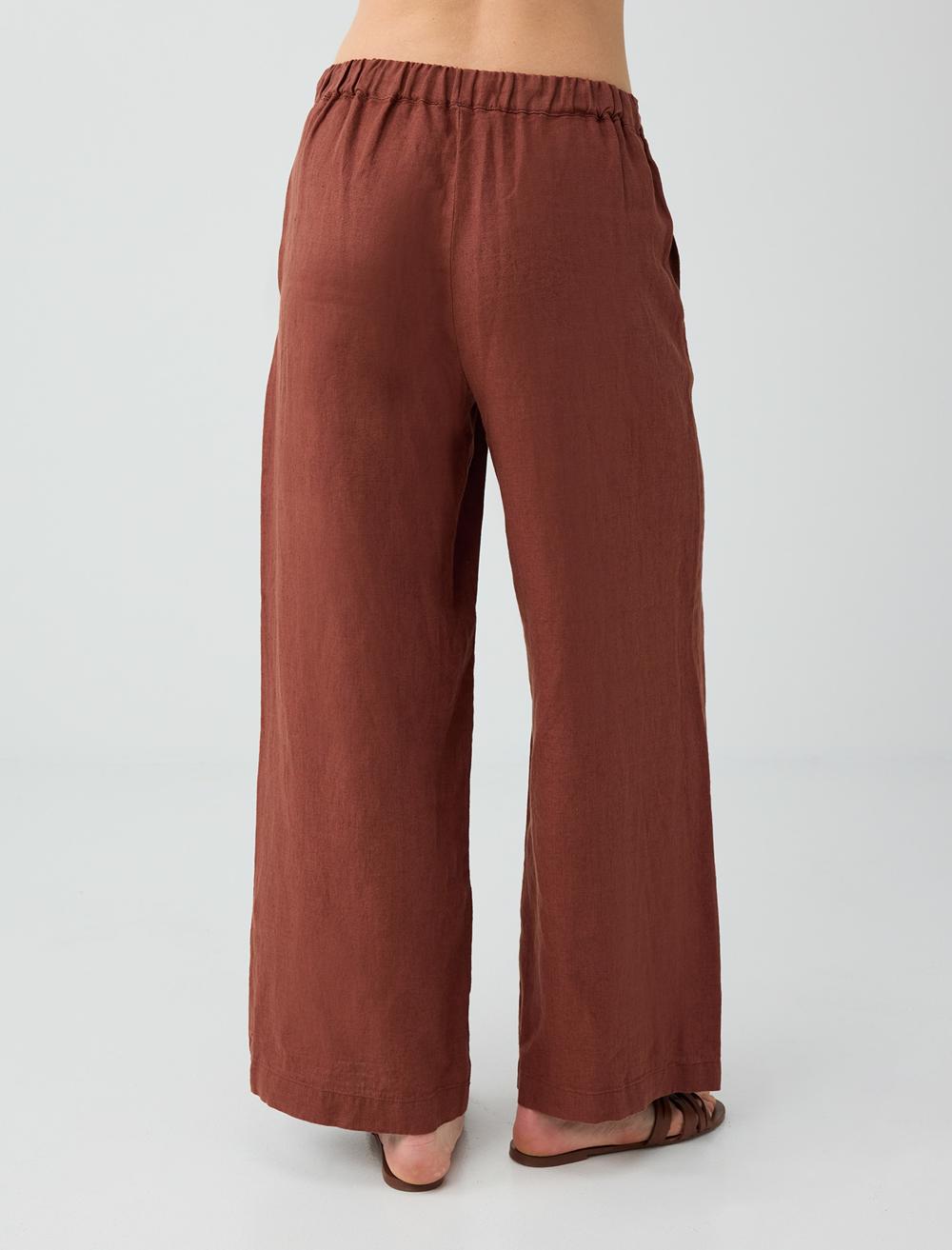 Loose Fit Trousers - Tile Red - 6SW186635796