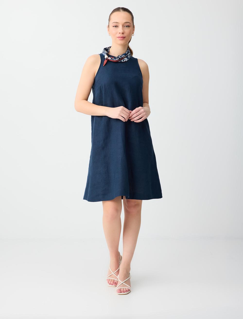 Sl Midi Dress - Dark Blue