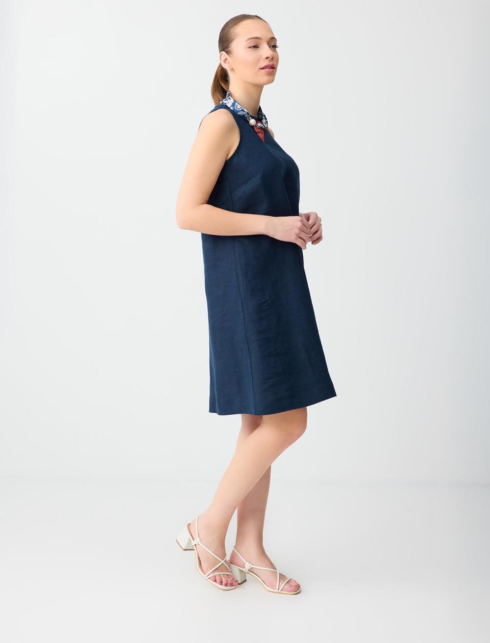 Sl Midi Dress - Dark Blue