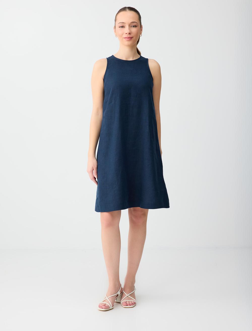 Sl Midi Dress - Dark Blue