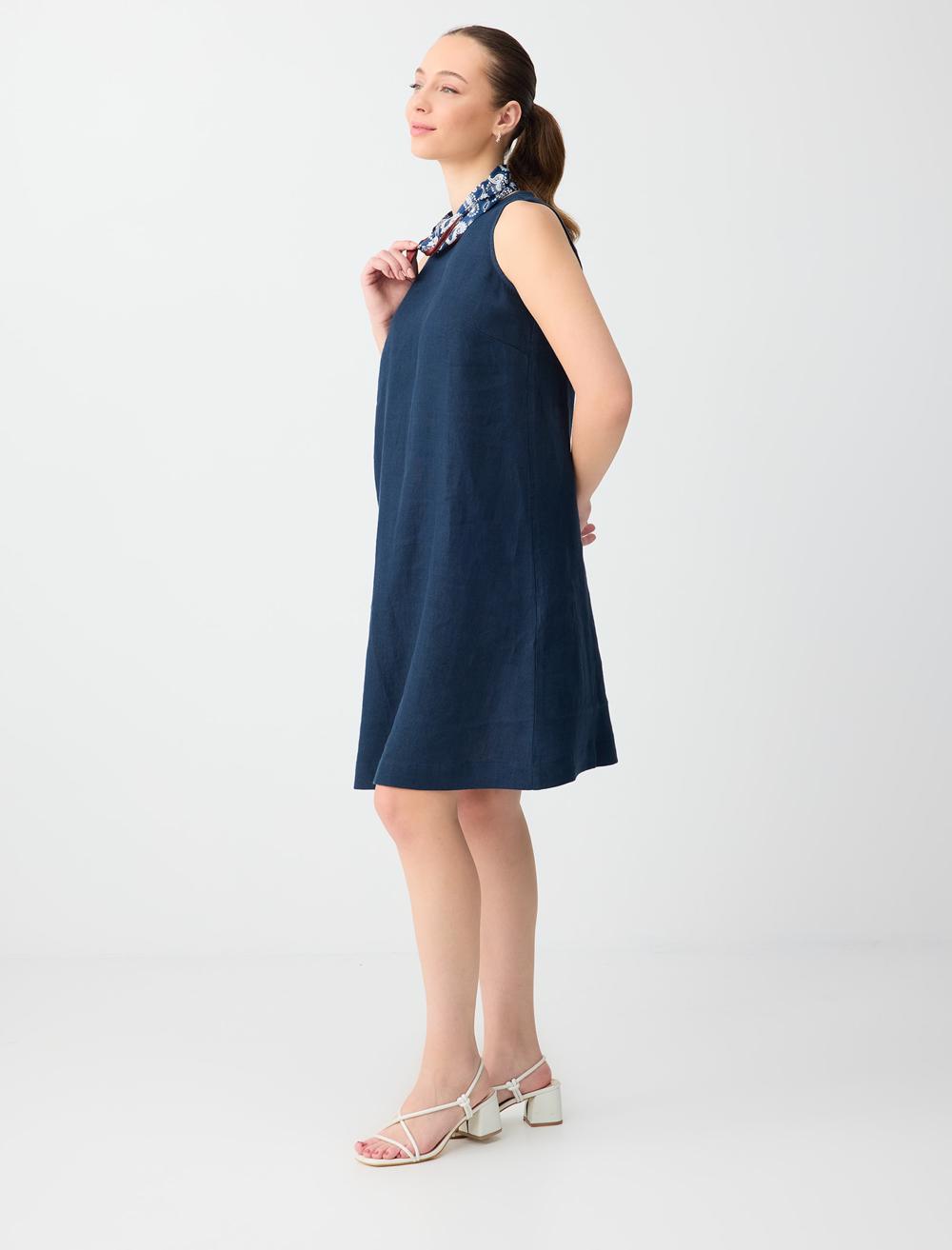 Sl Midi Dress - Dark Blue