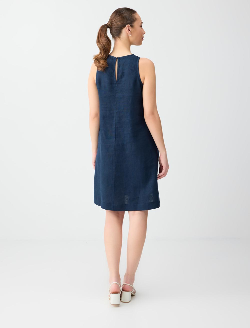 Sl Midi Dress - Dark Blue