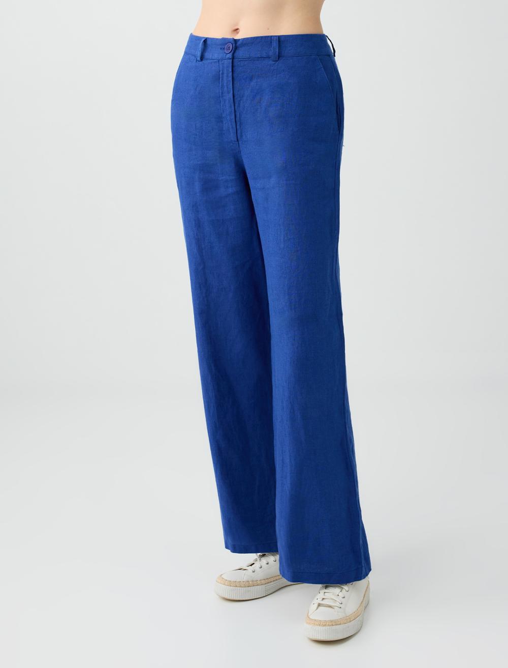 Normal Fit Trousers - Blue - 6SW187025165