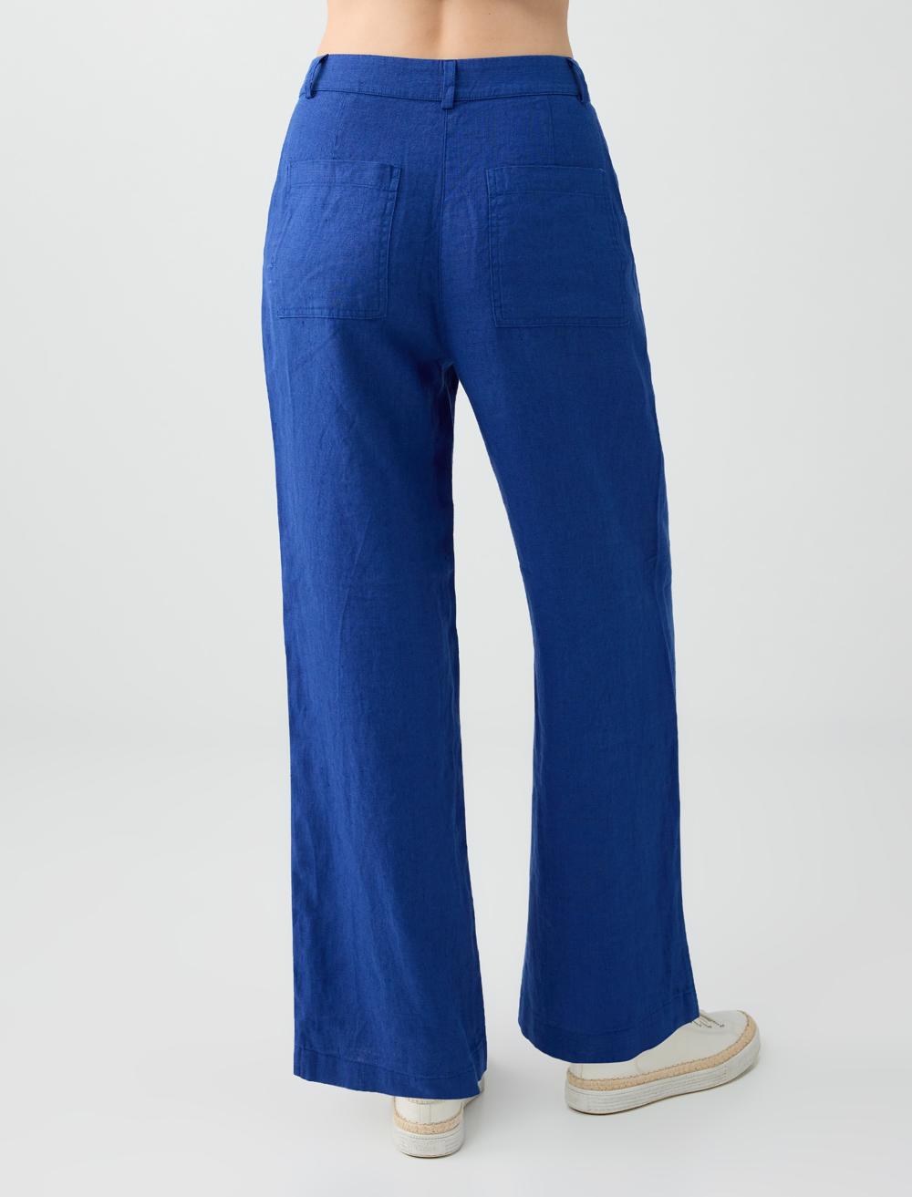 Normal Fit Trousers - Blue - 6SW187025165