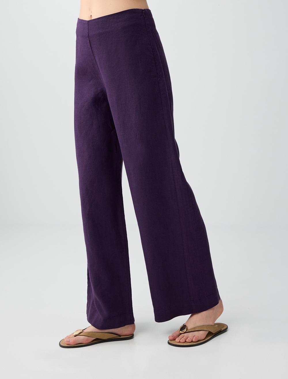Normal Fit Trousers - Purple - 6SW187026503