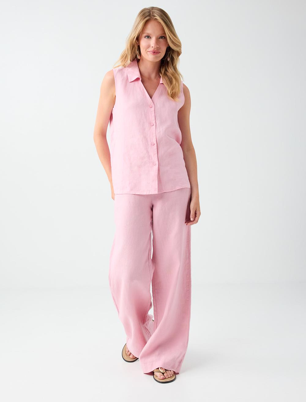 Normal Fit Trousers - Pink - 6SW187026610