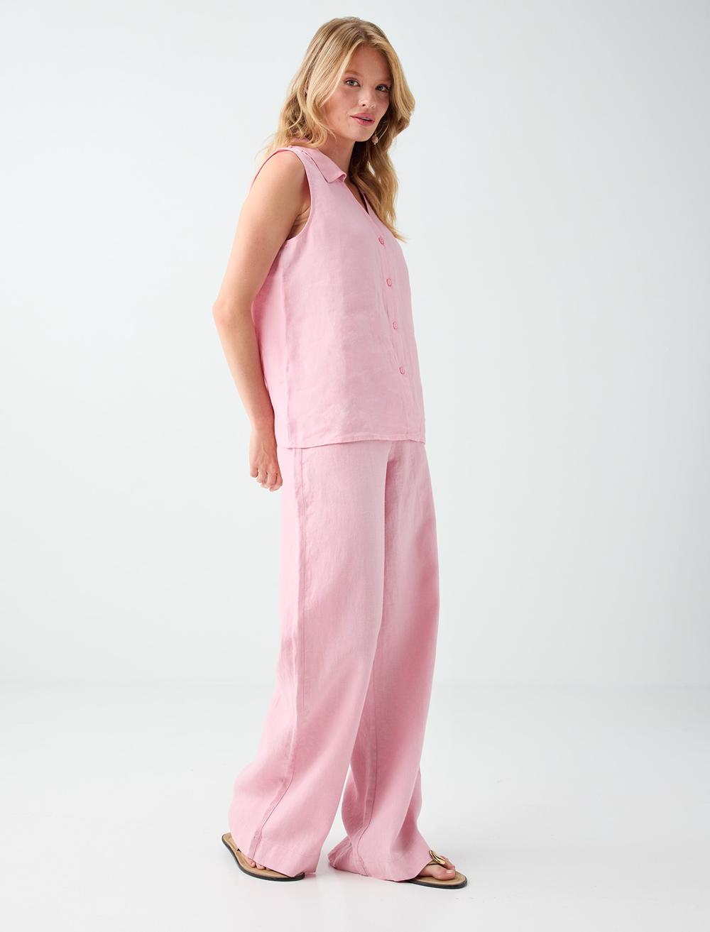 Normal Fit Trousers - Pink - 6SW187026610