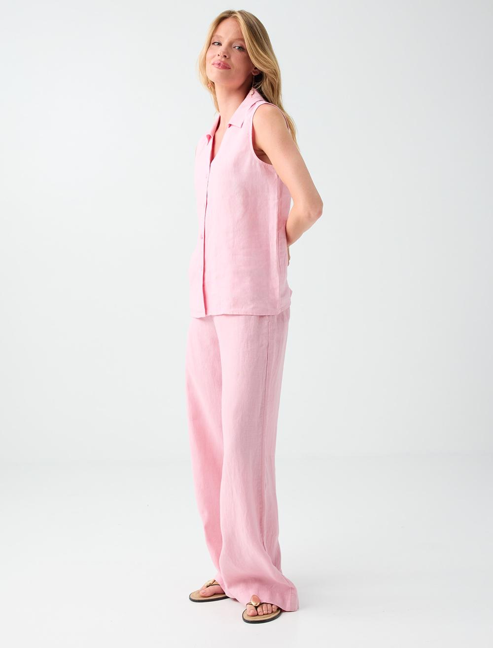 Normal Fit Trousers - Pink - 6SW187026610