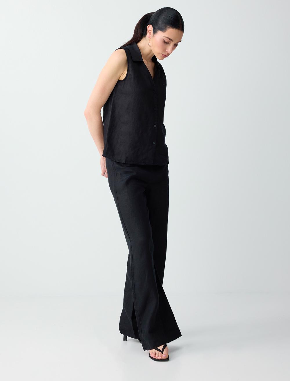 Normal Fit Trousers - Black - 6SW187026900