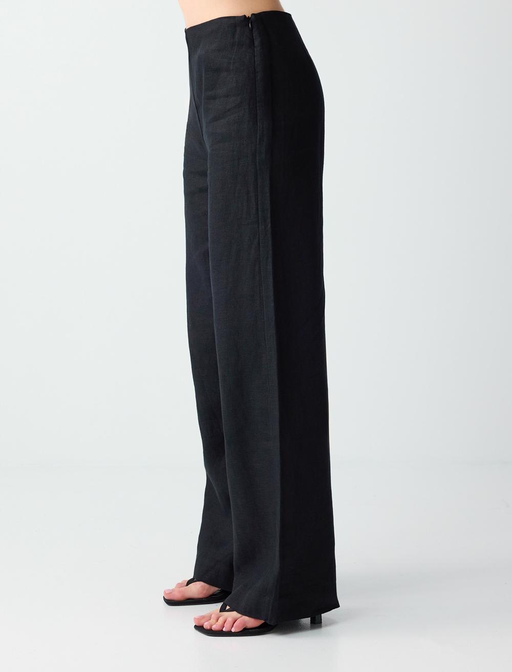 Normal Fit Trousers - Black - 6SW187026900