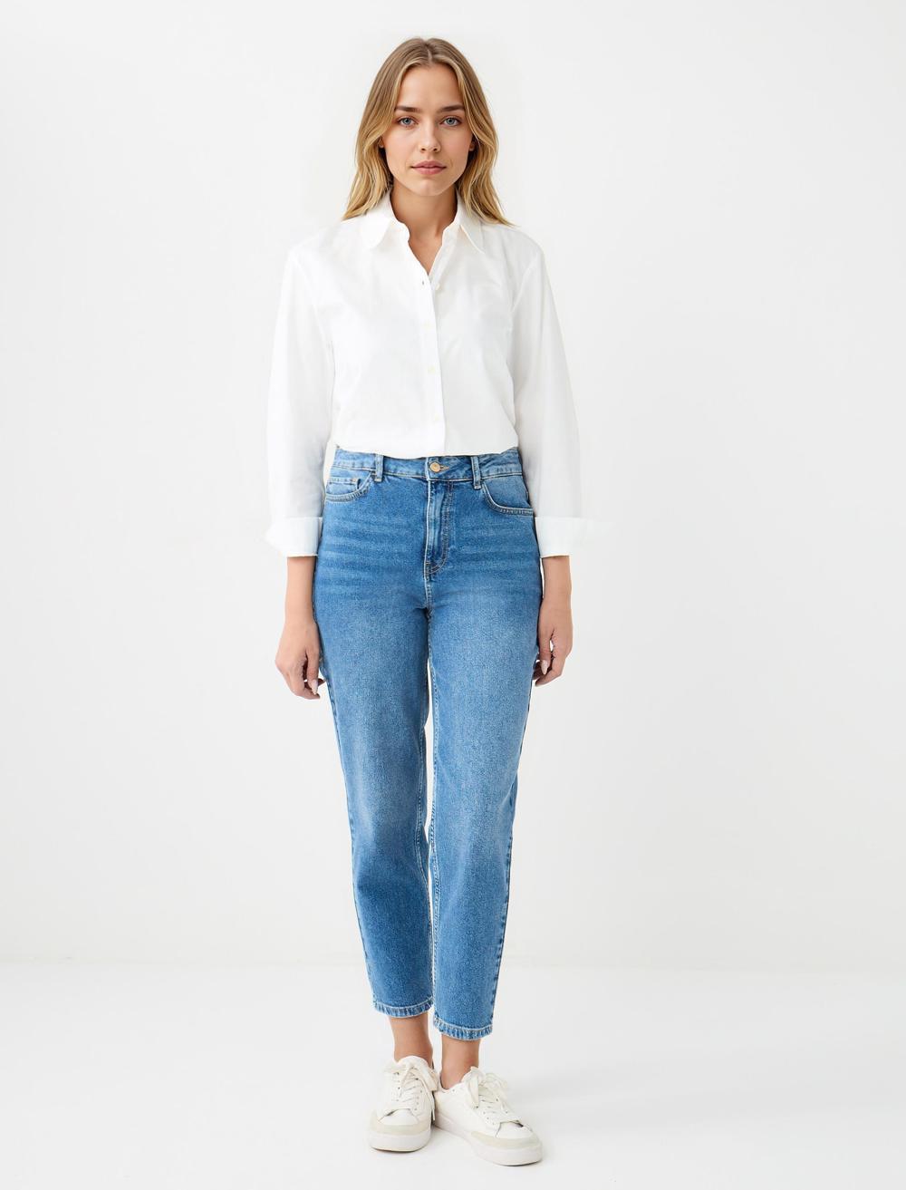 Shirt Collar Long-Sleeve Shirt
