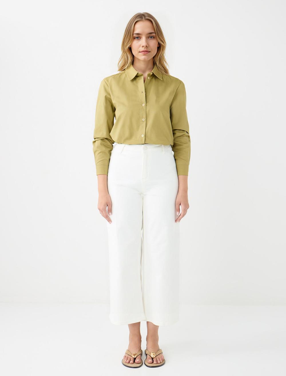 Shirt Collar Long-Sleeve Shirt - 5WW085336