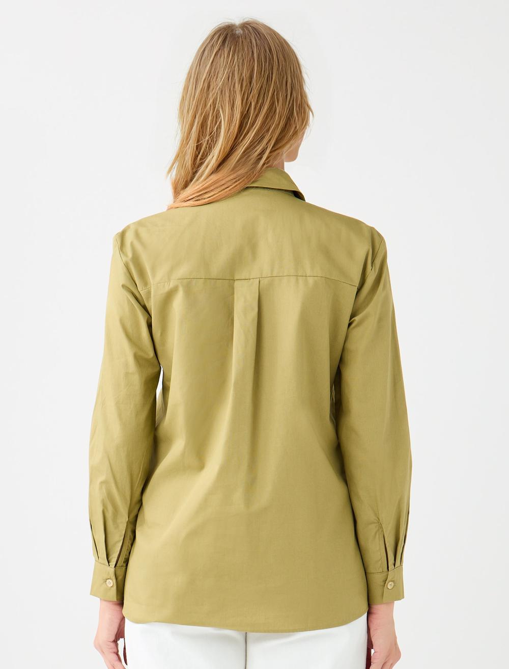 Shirt Collar Long-Sleeve Shirt - 5WW085336