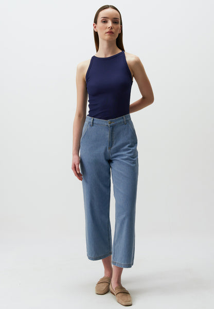 Halter Neck Sleeveless Basic Tank Top