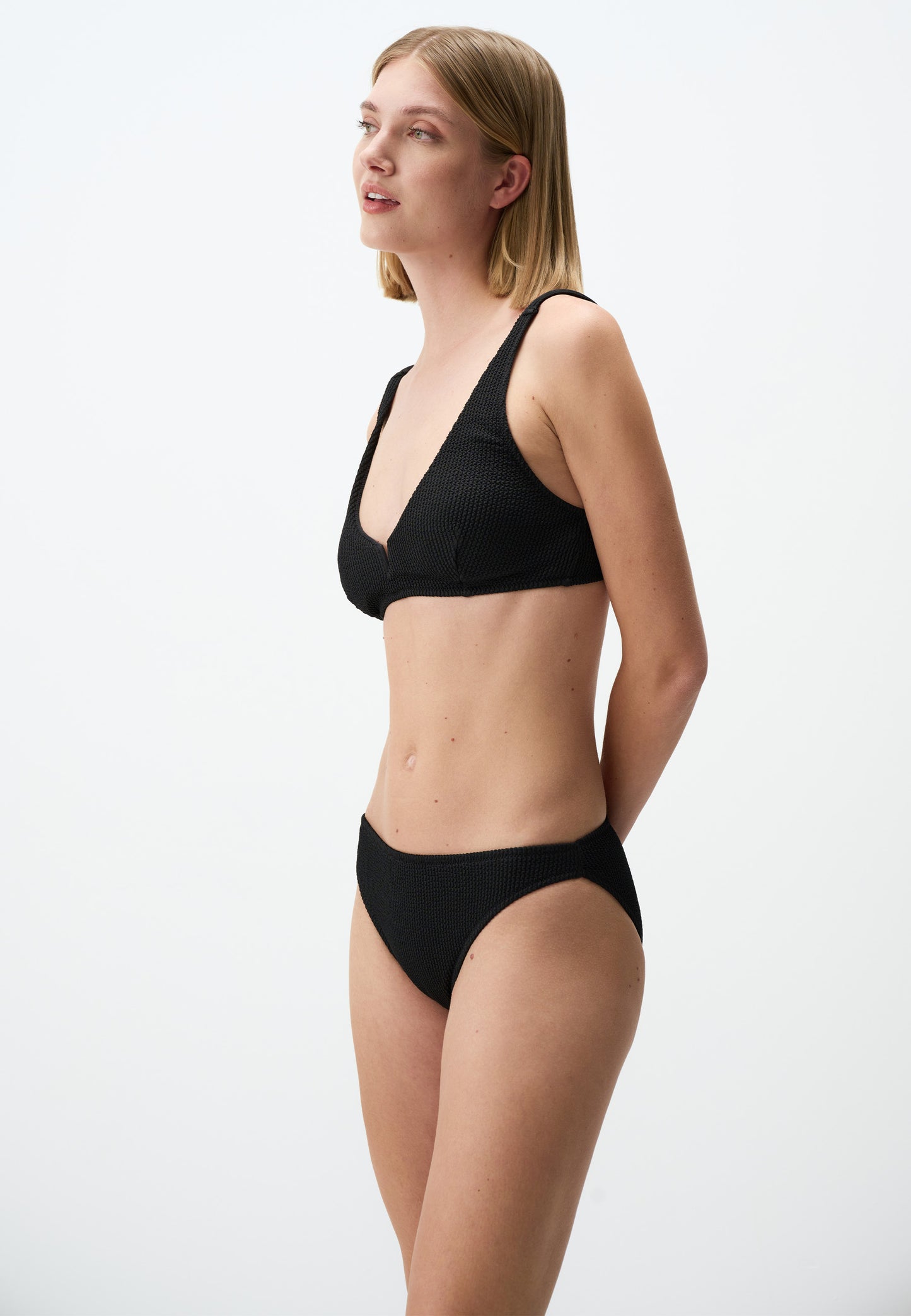 Basic Textured Bikini Bottom