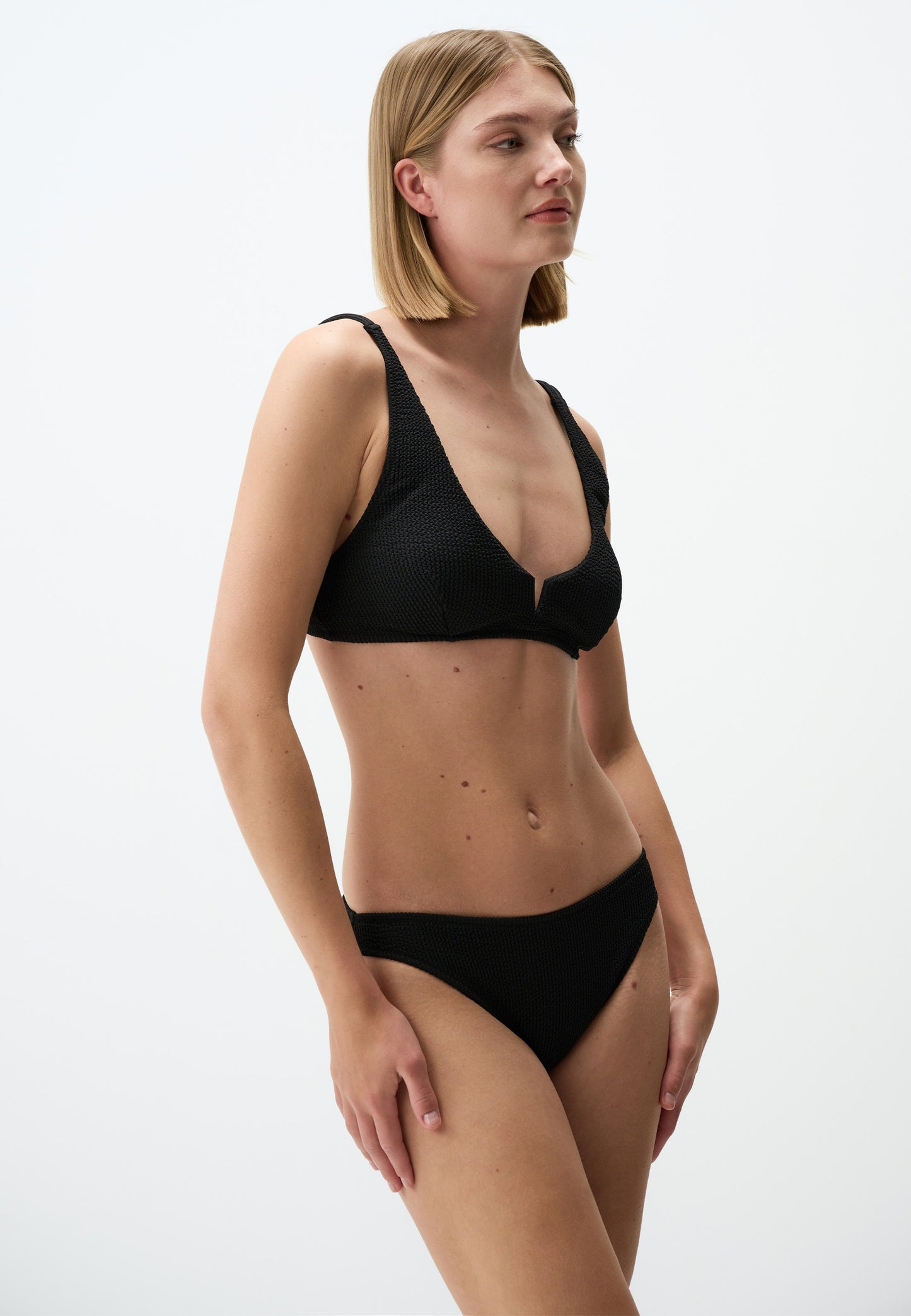 Basic Textured Bikini Bottom