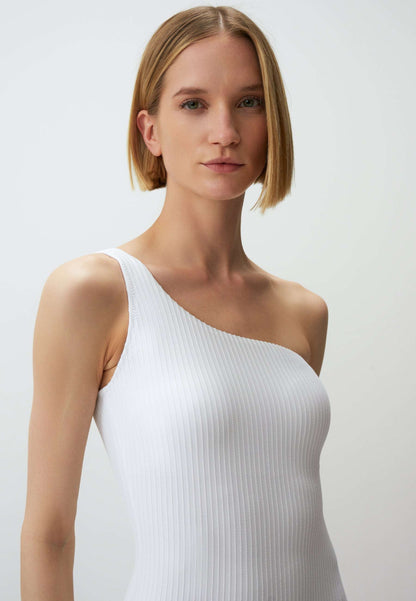 One Shoulder Basic Swimsuit