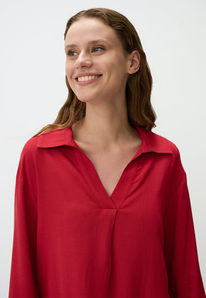 Long Sleeve V-Neck Blouse