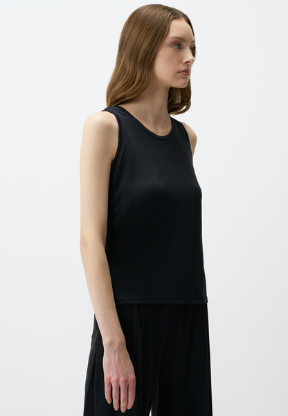 U Neck Sleeveless Basic Knitted Tank Top