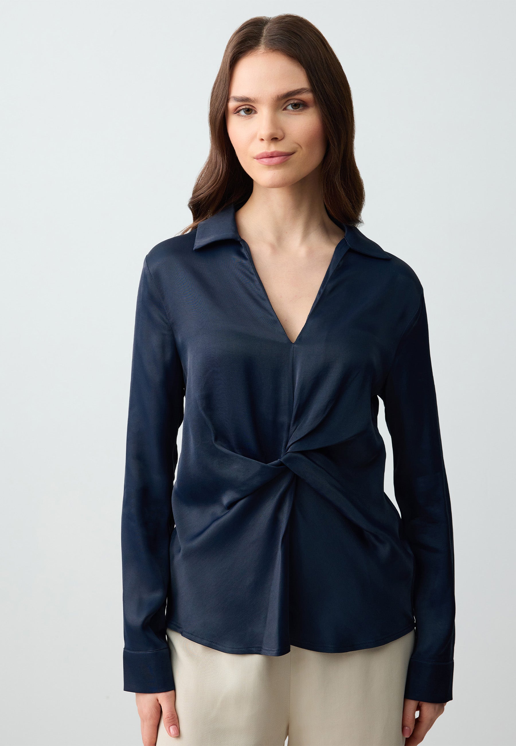  Woven Blue Blouse