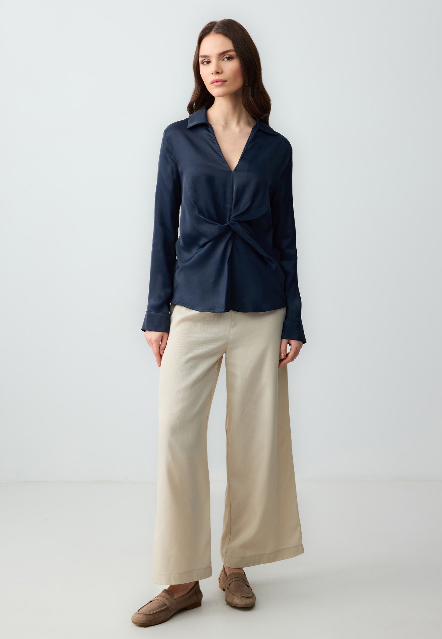 Woven Blue Blouse