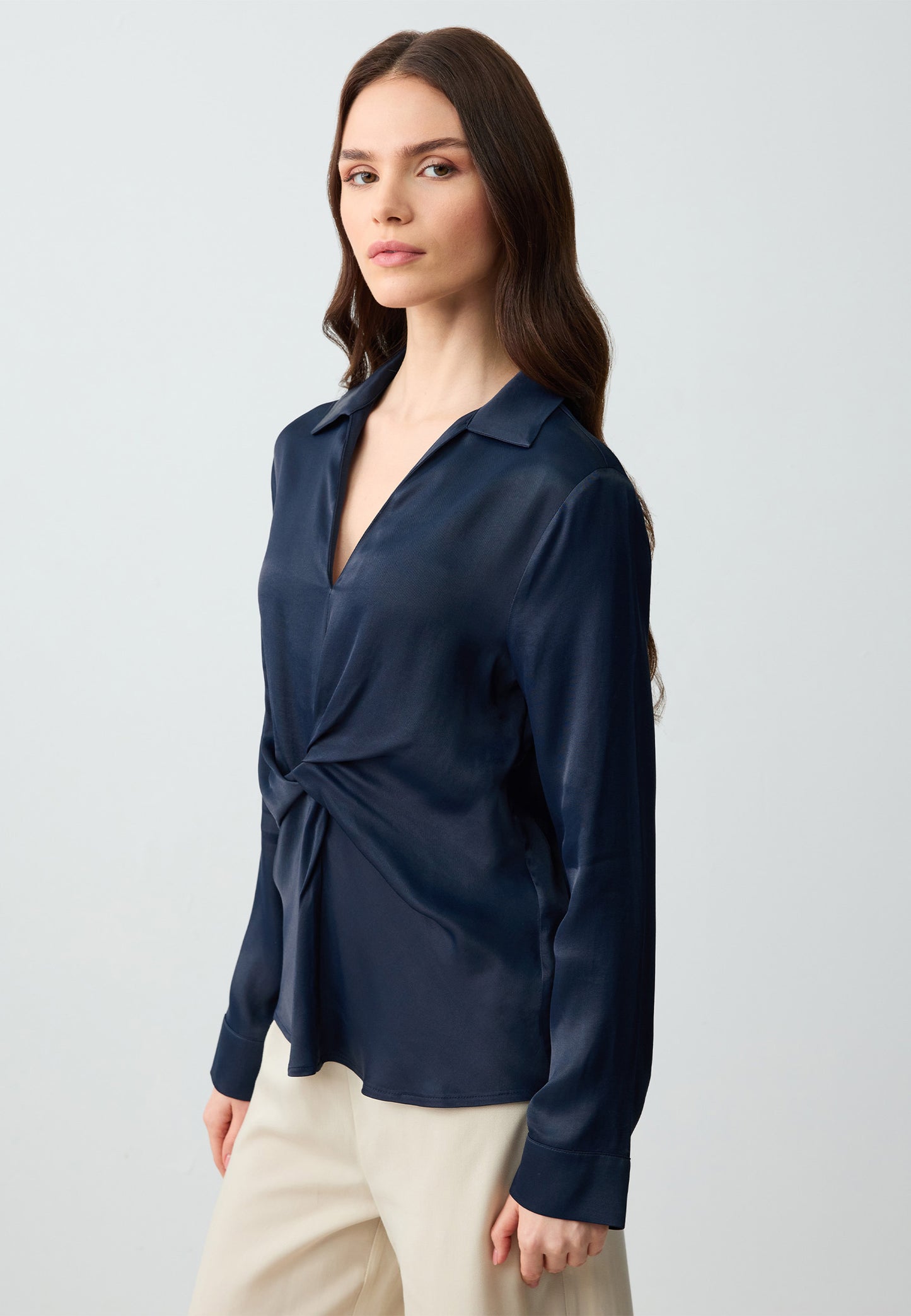 Woven Blue Blouse