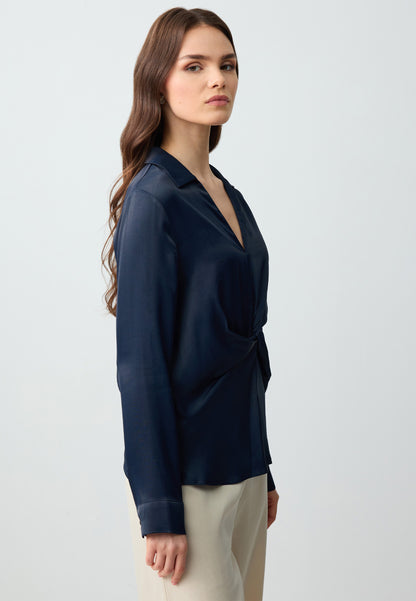 Woven Blue Blouse