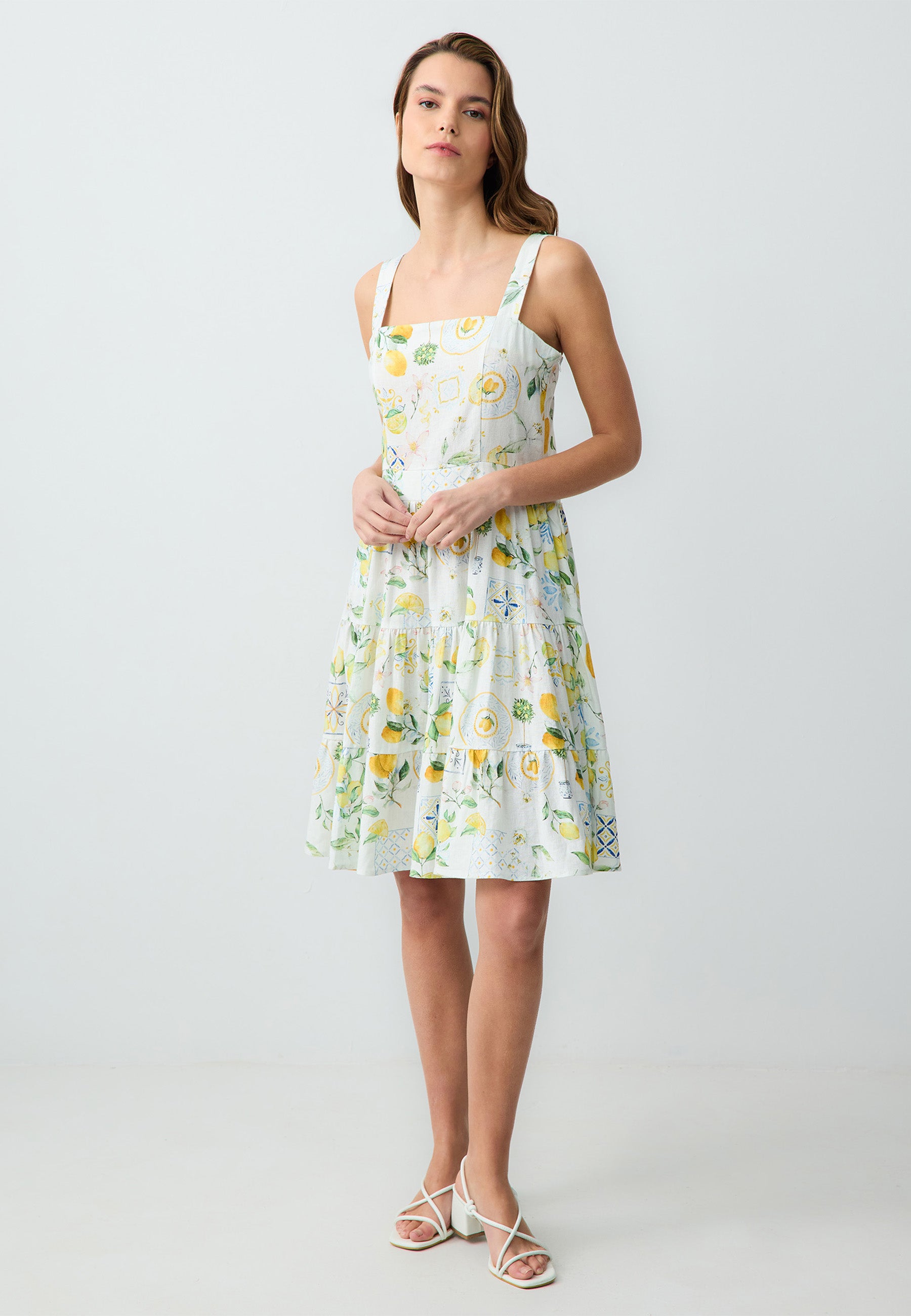   Woven Yellow Dress
